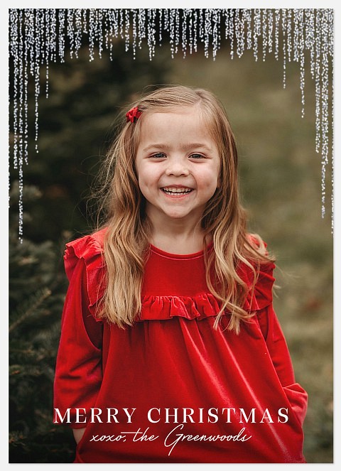 Merry Tinsel Holiday Photo Cards