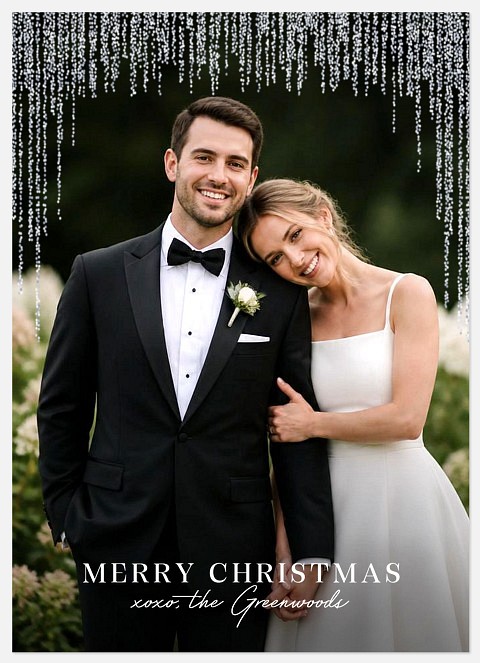Merry Tinsel Holiday Photo Cards