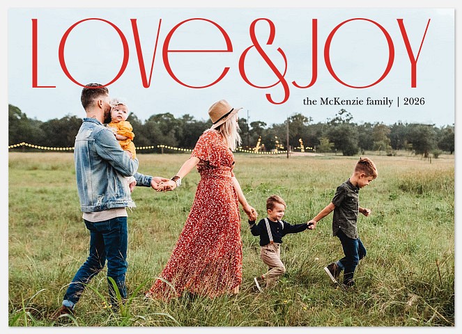 Love & Joy Holiday Photo Cards