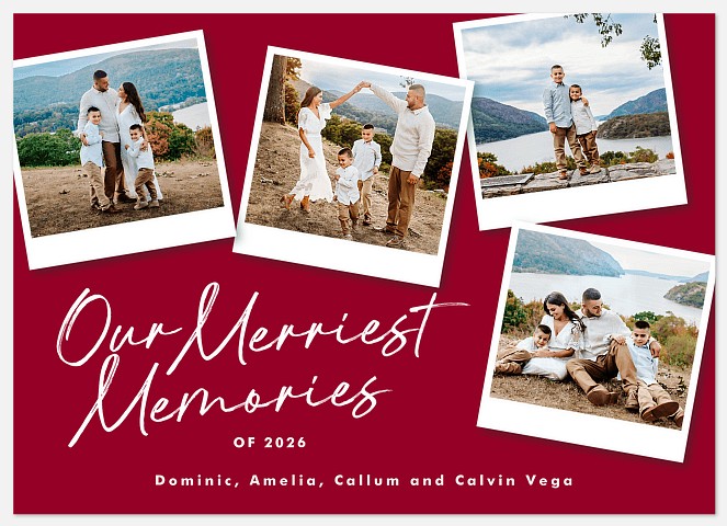 Modern Moments Holiday Photo Cards