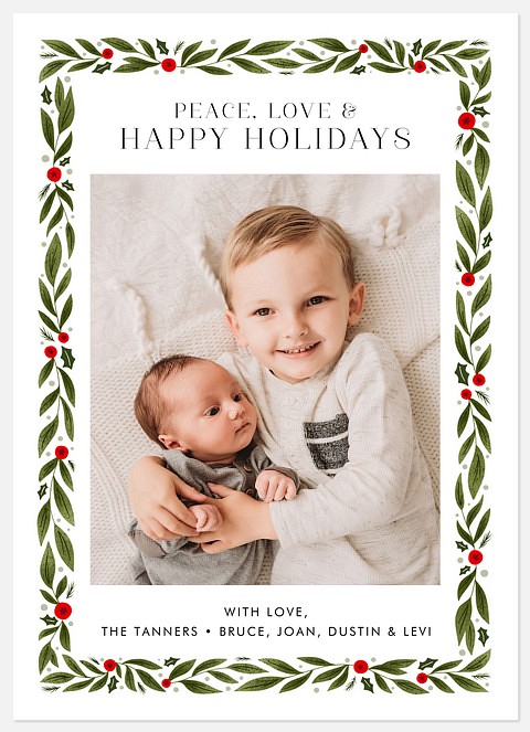 Garland Delight Holiday Photo Cards