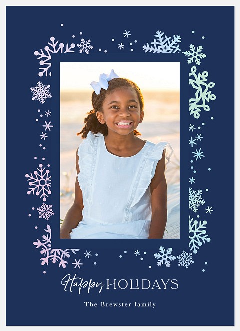 Magical Snowfall Holiday Photo Cards