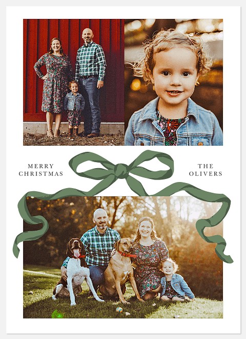 Big Bow Holiday Photo Cards