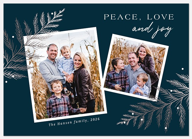 Blueridge Cedar Holiday Photo Cards