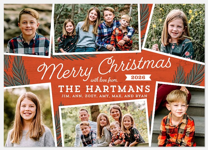 Heritage Pine Holiday Photo Cards
