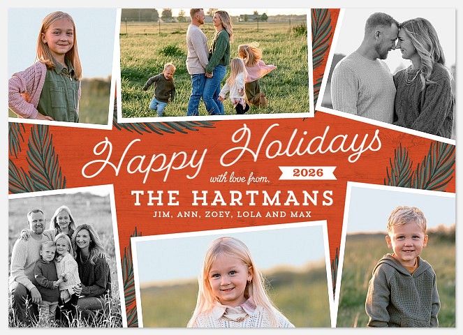Heritage Pine Holiday Photo Cards