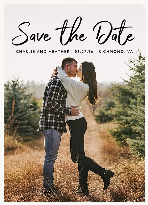 Marker Script Save the Date Cards