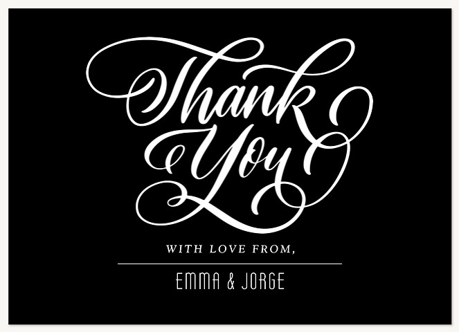 Pen & Ink Wedding Thank You Cards