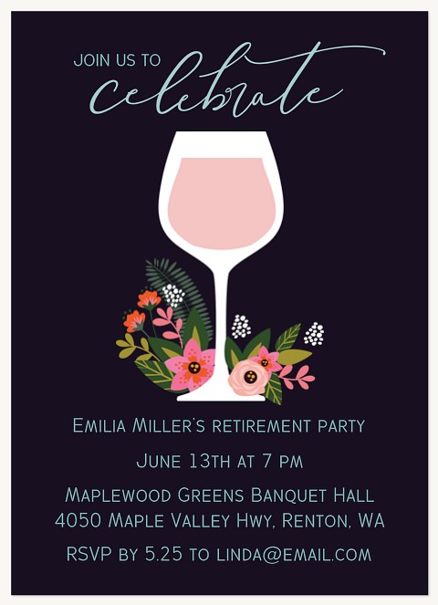 Rose Elegance Party Invitations