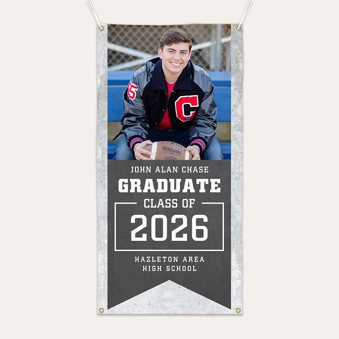 Athletic Flag Graduation Banner Custom Banners