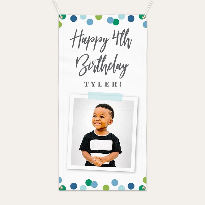 Cool Confetti Birthday Banner Custom Banners