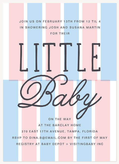 Little Baby Baby Shower Invites