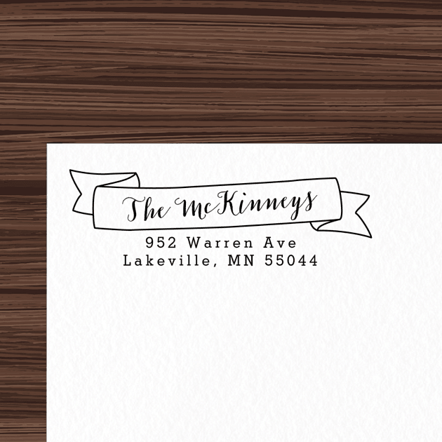 Name Banner | Custom Rubber Stamps