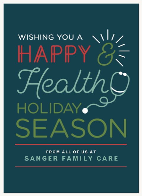 Wellness Wishes Business Holiday Cards