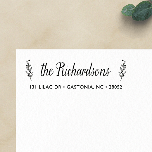 Decked with Holly | Custom Rubber Stamps