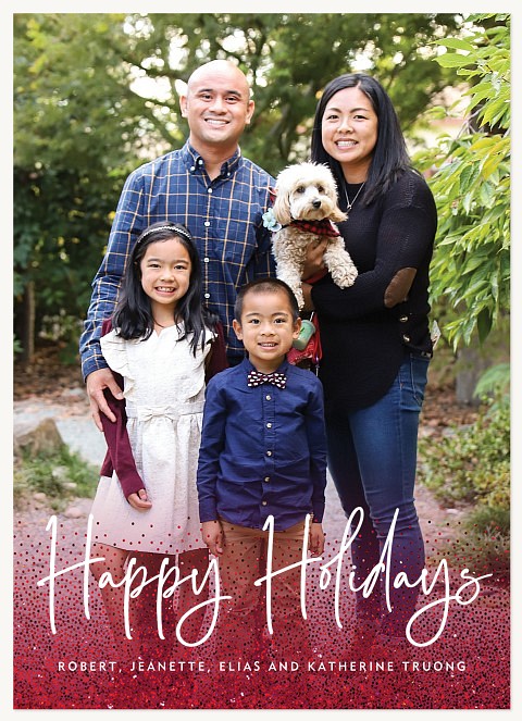 Sparkle Time Photo Holiday Cards