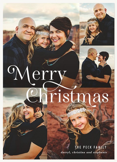 Yuletide Grid Christmas Cards