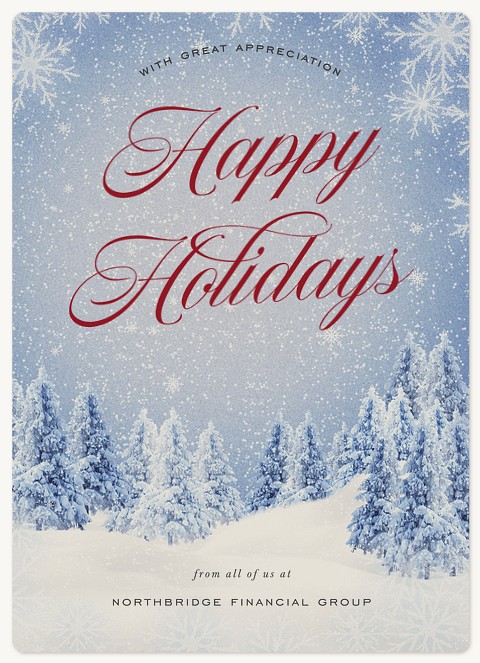 Vintage Snow Holiday & Christmas Magnet Cards