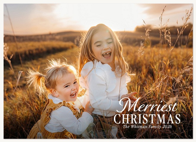 Aside Personalized Holiday Cards