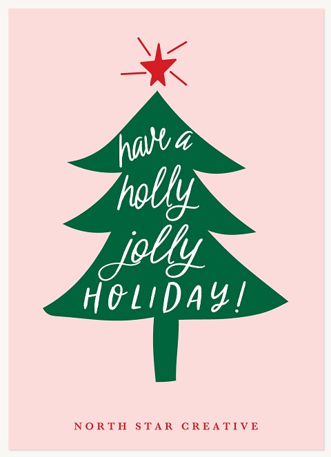 Holly Jolly Tree Business Holiday Cards