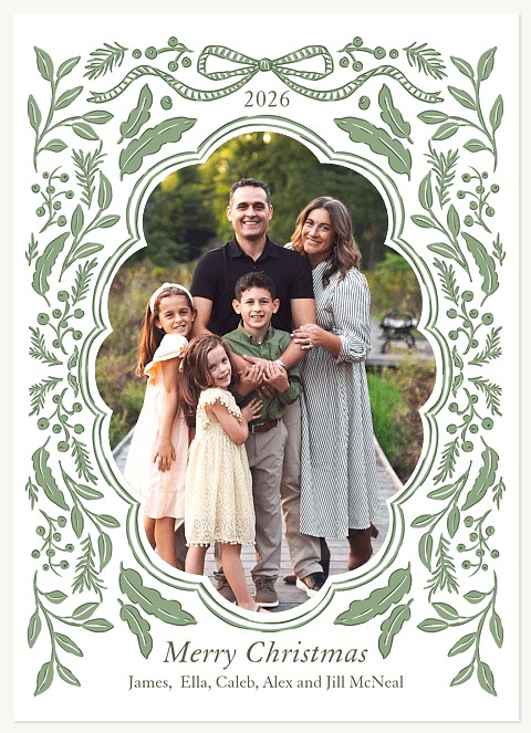 Lovely Holiday Personalized Holiday Cards