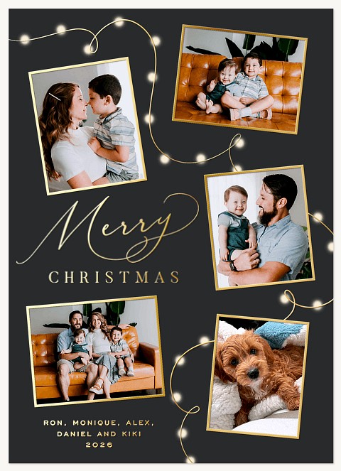 Radiant Noel Personalized Holiday Cards