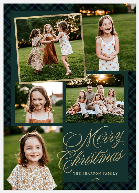 Festive Spotlight Holiday Photo Cards