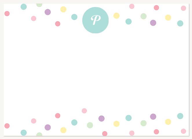Pastel Dots Stationery