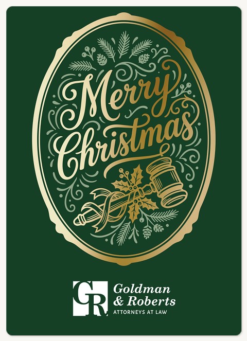 Golden Law Holiday & Christmas Magnet Cards