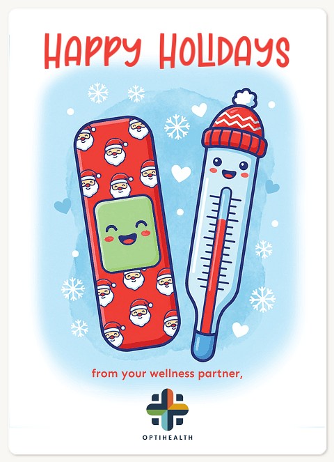Wellness Cheer Holiday & Christmas Magnet Cards