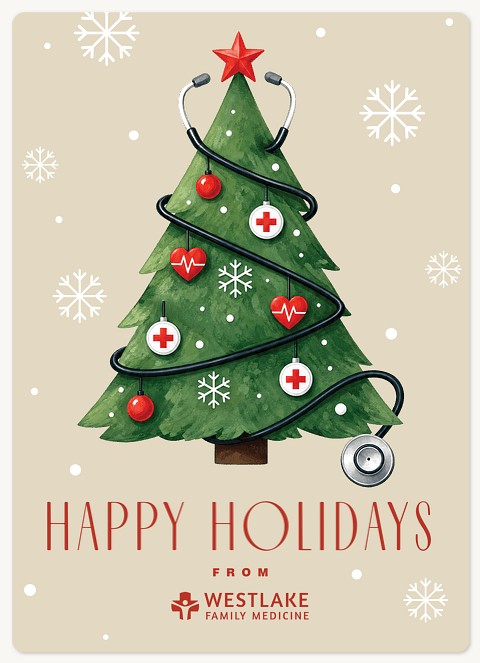 Wellness Tree Holiday & Christmas Magnet Cards