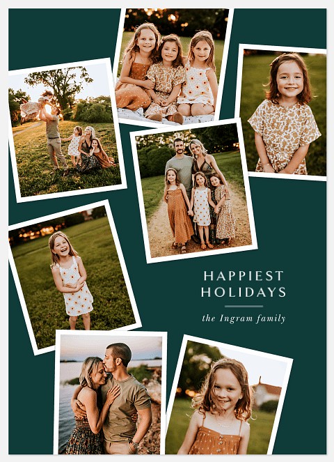 Tilted Snaps Holiday Photo Cards