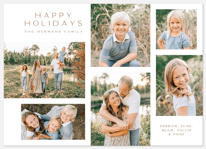 Holiday Editorial Holiday Photo Cards