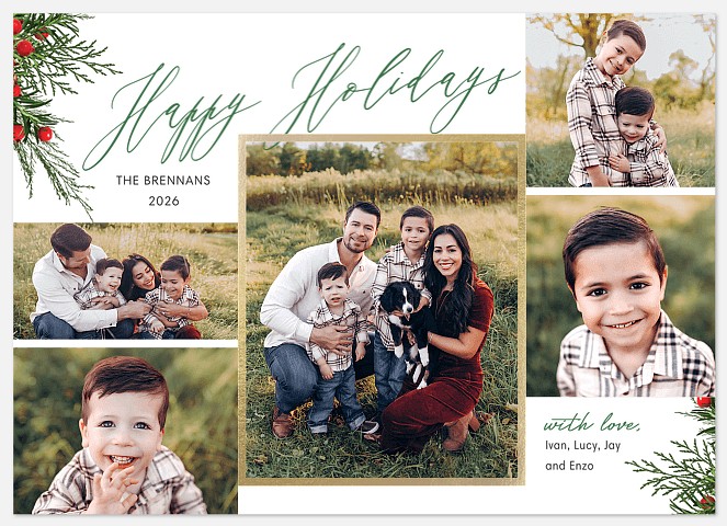 Pine Corners Holiday Photo Cards
