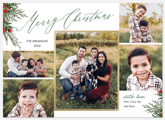Pine Corners Holiday Photo Cards