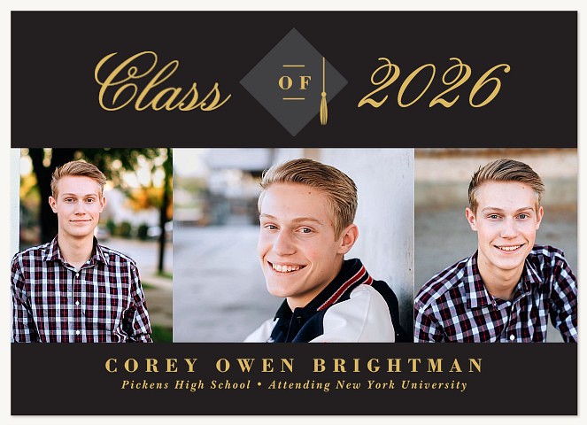 Golden Graduation Graduation Cards