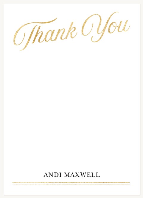 Glittered Thank You Graduation Thank You Cards