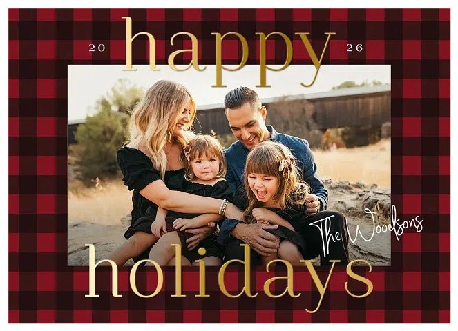 Traditional Tidings Personalized Holiday Cards