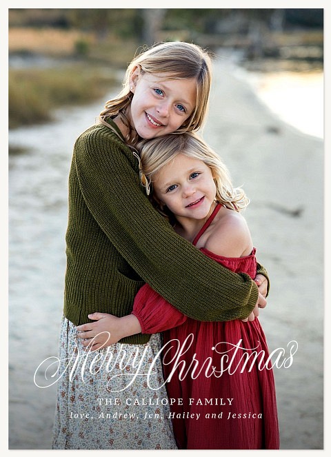 Scripted Top Personalized Holiday Cards