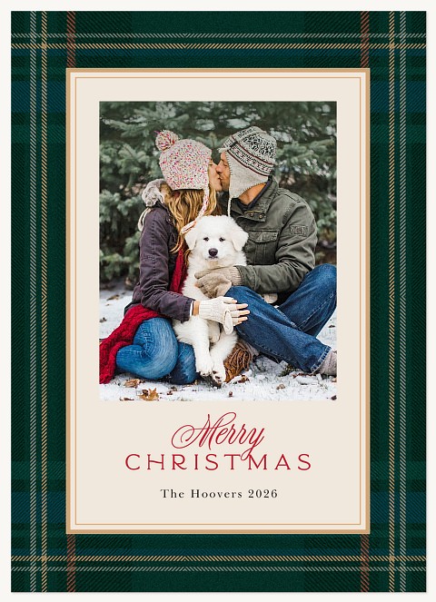 Timeless Tartan Personalized Holiday Cards