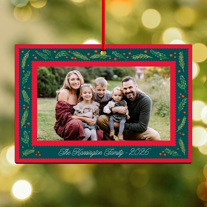 Sprigs of the Season Personalized Ornaments