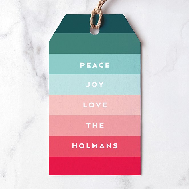 Gran Gradient Custom Gift Tags