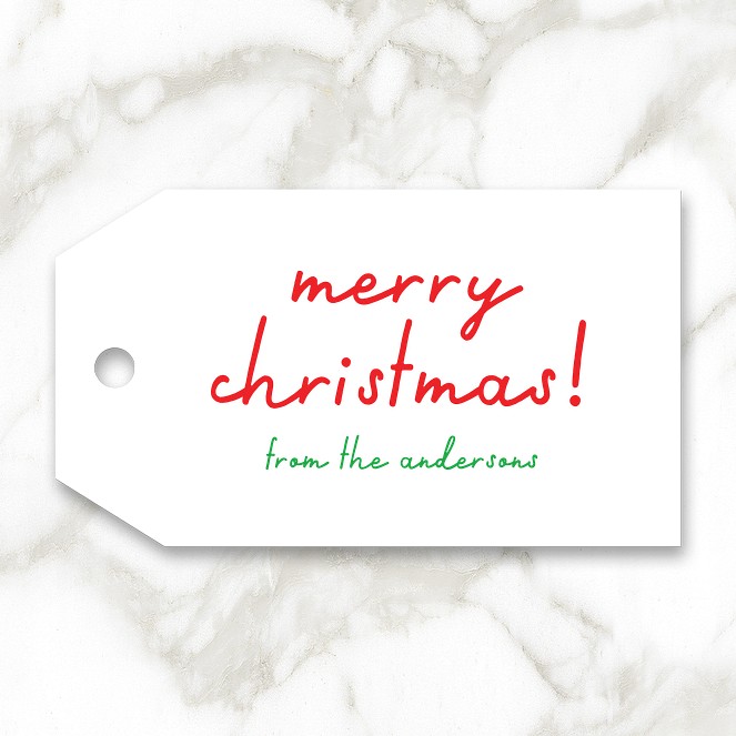 Marker Wishes Custom Gift Tags