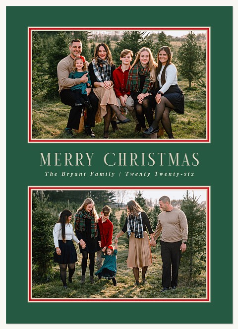 Understated Holiday Personalized Holiday Cards