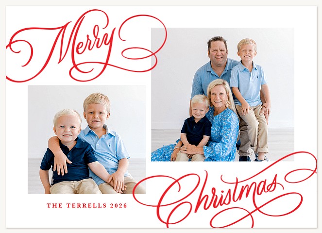 Merry Signature Personalized Holiday Cards