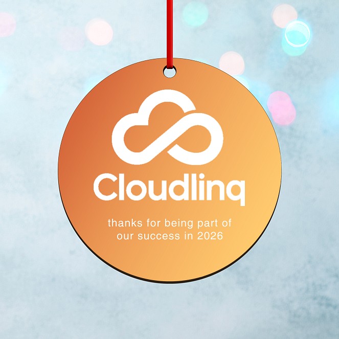 Orange Gradient Personalized Ornaments