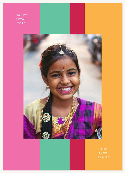Signature Stripes Diwali Holiday Cards