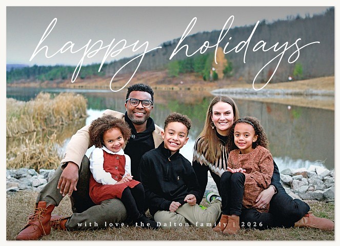 Warmly Wished Personalized Holiday Cards