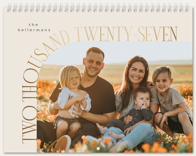 Arched Year Calendar Custom Photo Calendars