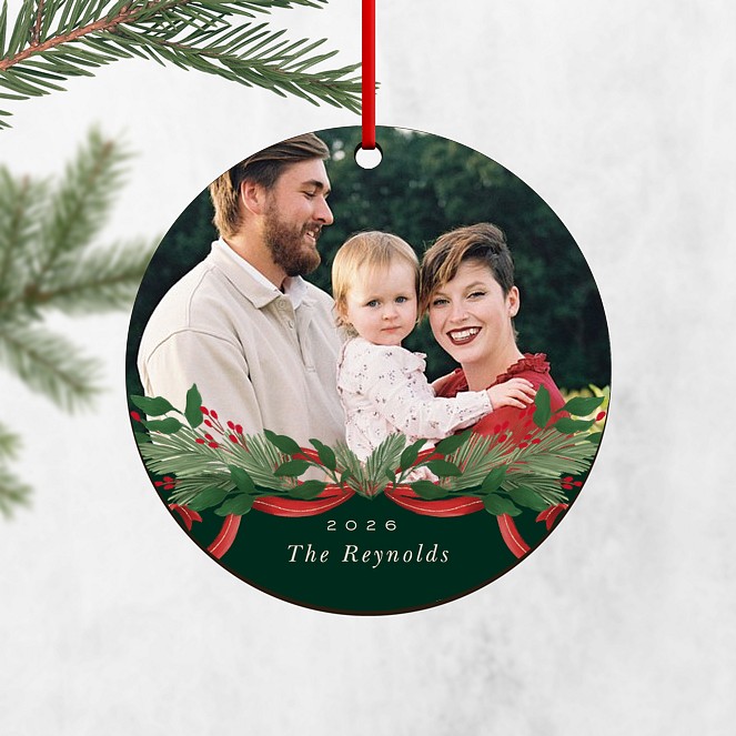 Evergreen Keepsake Personalized Ornaments